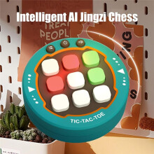 Handheld Game Table Brainteaser Games 3 in A Row Table Top Game Family for 3-5 Years Old Portable Console Game