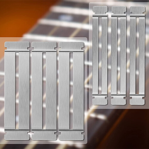 Gitarr GripbräDe Skydd Rostfritt StåL Bas GripbräDe Skydd Luthier Tool GripbräDe Skydd för Dressing Av Band 2