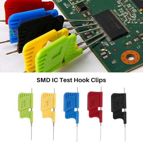 10Pcs SDK08 Test Clip SMD IC Test Hook Clips for Electrical Testing Ultra Small Clip Test Chip 1