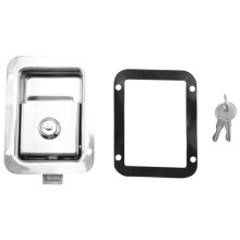 Paddle Slam with Lock & Key Travel Trailer Lock Stainless Steel RV Door Heavy Duty Flush Mount Handle