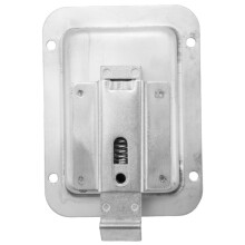 Loquet à Palette avec Serrure et Clé Serrure de Remorque de Loquet de Porte de VR en Acier Inoxydable Loquet de PoignéE à Encastrer Robuste