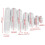 Magnetisch RüHrstäBchen Gemischte GrößE PTFE Magnet RüHrstäBchen RüHrstäBchen, Typ-B Set 6