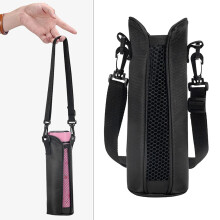 Bottle Carrier Pouch,Bottle Pouch Holder Adjustable Shoulder Strap ,Cooler Bag Daily Outdoor Activities Bottle Sleeve