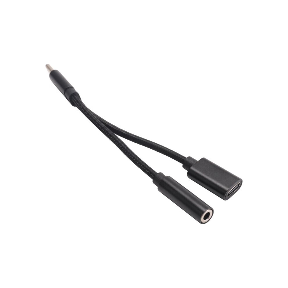 Type C To 3.5Mm Charge Audio Adapter 2 In 1 Usb C Splitter Headphone Aux Audio Cable For Smartphone Splitter 6034080269044