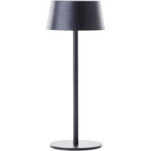 Tischlampe für den Außenbereich - BRILLIANT - PICCO - LED und Solar - Metall und Kunststoff - 5 W - Matt schwarz