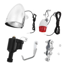 Bike Light Bicycle Motorized Bike Friction Dynamo Generator Tail Light 6V 3W Bike Acessories