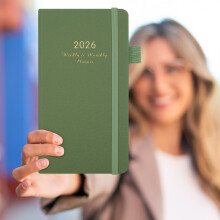 (D) Diary With Elastic Bands Plan For 2026 Bound Book