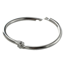 15 pezzi tono argento 1.8 "allentati fogli mobili anelli portachiavi per Scrapbooking Libro