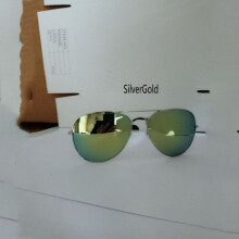 (SilverGold)The New Colorful Coating Sunglasses Uv400 Radiation Classic Sunglasses Women