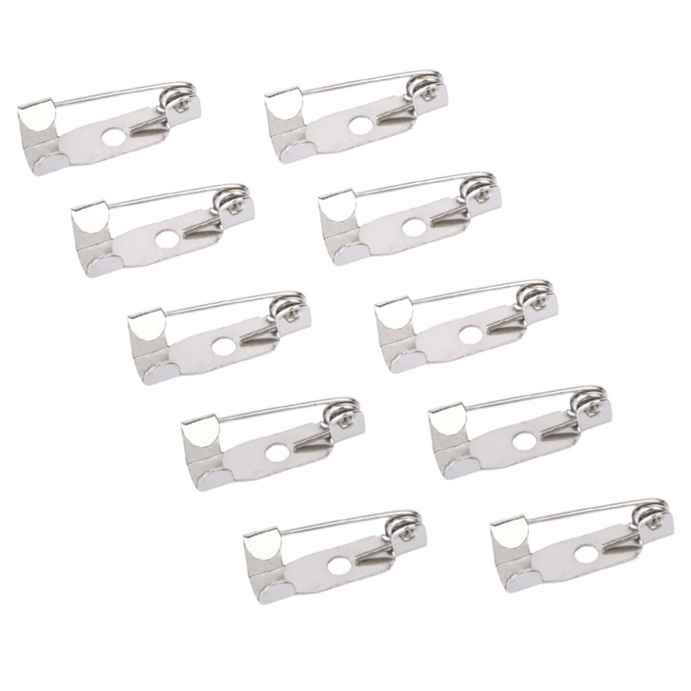 50Pcs Pins Lapel Pins Safety Pin 15Mm For Diy Brooch Pins / Badges Or Any Other Projects 6031088670360