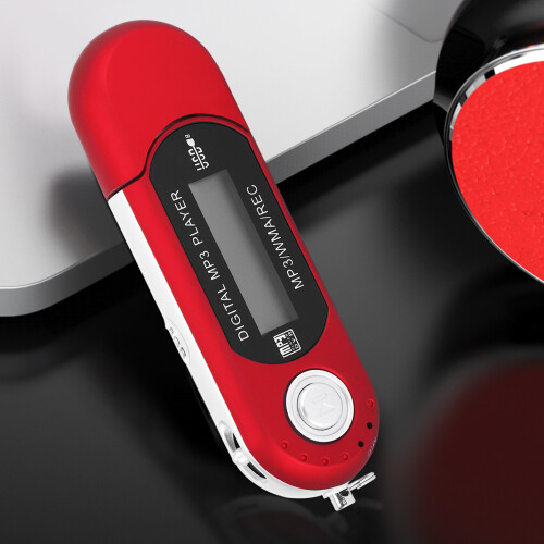 8G USB Flash Drive MP3 Player FM Walkman red 1