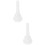 2Pièces Embouchures De Remplacement Trombone Blanches ABS Pratiques 9