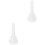 2Pièces Embouchures De Remplacement Trombone Blanches ABS Pratiques 5