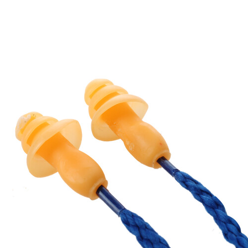 2X bouchons d'oreille avec Cordon Anti-Bruits ear plug PROTECTION