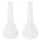 2Pièces Embouchures De Remplacement Trombone Blanches ABS Pratiques 4
