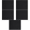 5Pcs Kitchen Under Sink Storage Mats Dark Grey Tpe Waterproof Liners 8