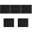 5Pcs Kitchen Under Sink Storage Mats Dark Grey Tpe Waterproof Liners 4