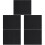 5Pcs Kitchen Under Sink Storage Mats Dark Grey Tpe Waterproof Liners 7