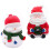 4Pièces Mini Statues Résine Décorations Noël Assorties Pour 1