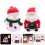 4Pièces Mini Statues Résine Décorations Noël Assorties Pour 10