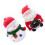 4Pièces Mini Statues Résine Décorations Noël Assorties Pour 3