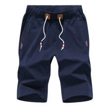 (Blue 2,M)Pantalones cortos cómodos informales de verano para hombre holgados gimnasio deporte jogger pantalones deportivos playa