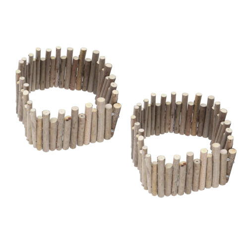 2Pièces Clôture Simulée Hamster Bois Pour Enfants Durable 2