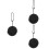 3Pièces Étui En Silicone Noir Pour Coupe Menstruelle Usage 8