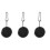3Pièces Étui En Silicone Noir Pour Coupe Menstruelle Usage 6