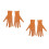 2Paires Accessoire Costume Halloween Latex Effet Unique 10