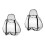 2Pièces Protection Transparent Siège Bébé Durable 6