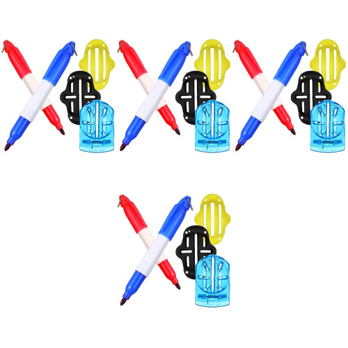 4Ensembles Marqueurs Golf Facile Nettoyage Couleurs 2