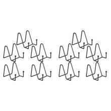 10 Pack Metal Display Stands Black Iron Easel for Plate Stand Plate Holder Display Stands for Picture, Decorative