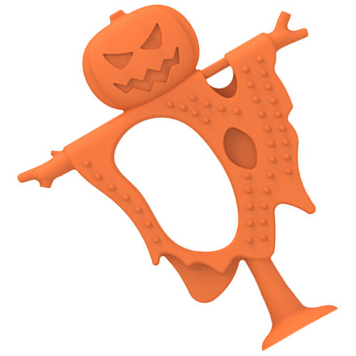 3Pièces Anneaux Dentition Bébé Silicone Orange 1