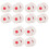 24Pièces Cibles Multicolores Suspension Extérieur 5