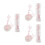 3Ensembles Sangles Clavier Mécanique Dentelle Large Patte Chat 4