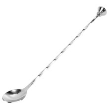 4Pcs Stainless Steel Mixing Spoon for Cocktails Home Bar Silver