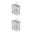2Pcs Lightweight Silver Flatware Holder with Drain Holes 5