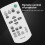 Universal RM-PJ8 Projector Replacement Remote Control for  RM-PJ5/PJ6/PJ10/PJ12/PJ1 Wireless Remote Controller 2