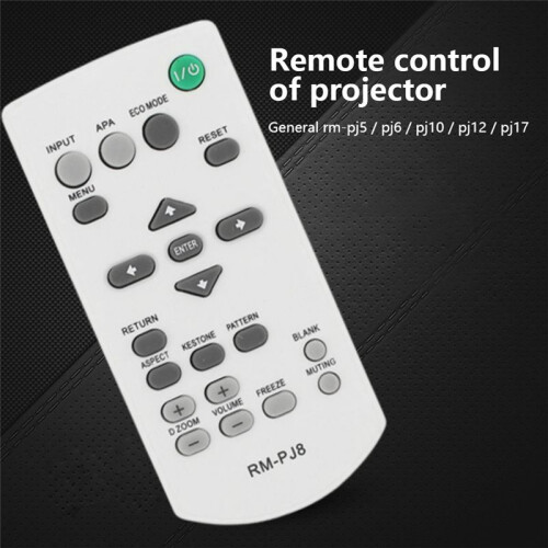 Universal RM-PJ8 Projector Replacement Remote Control for  RM-PJ5/PJ6/PJ10/PJ12/PJ1 Wireless Remote Controller 1
