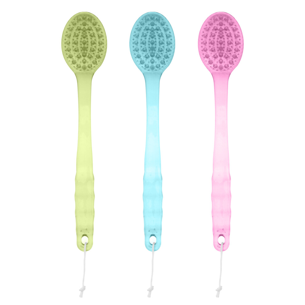 Inoomp 9Pcs Shower Back Scrubber In Assorted Colors For Smooth Glowing Skin