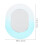 2Pcs Oval Acrylic Wall Mirrors Multi Use Bathroom Decor 6