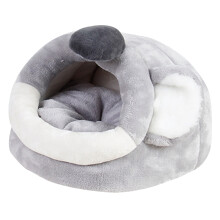 2Pcs Hedgehog Winter Nest Grey Cartoon Small Pets Cave Bed Warm