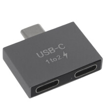 USB C Macho para Dual USB C FêMea Divisor Conversor Adaptador Conector de ExtensãO para USB C PD Carregador PC Laptop