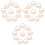 30Pcs Braided Hat Loop Plastic Inner Ring Khaki DIY Farmer Hat Support 3