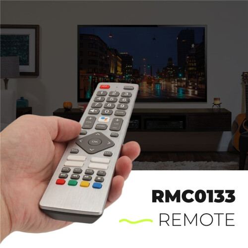 RMC0133 Remote Control Replace for  TV Remote Control Free Setup 2