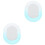 2Pcs Oval Acrylic Wall Mirrors Multi Use Bathroom Decor 2