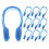 70Pcs Portable Blue Nose Clip Swimming Pool Accessory 2