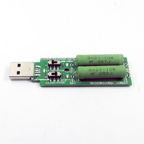 USB Resistor  Electronic Load with  Adjustable 5V1A/2A/3A Battery Capacity Voltage Discharge Resistance Tester 2