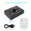 3.5mm Audio Switcher, 2 Input 1 Output/1 Input 2 Output Audio Splitter Switcher, Audio Switcher Box,One-Key Mute Button 5